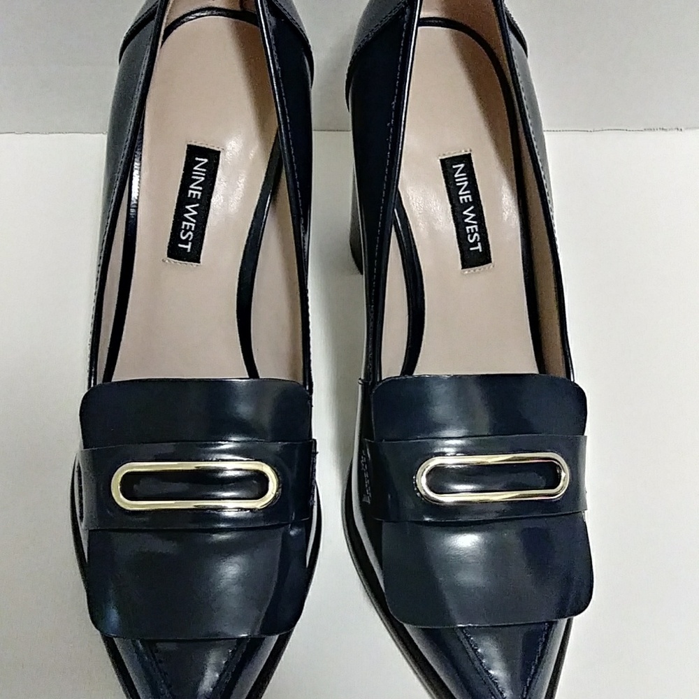 NINE WEST💣 LEATHER HEELS